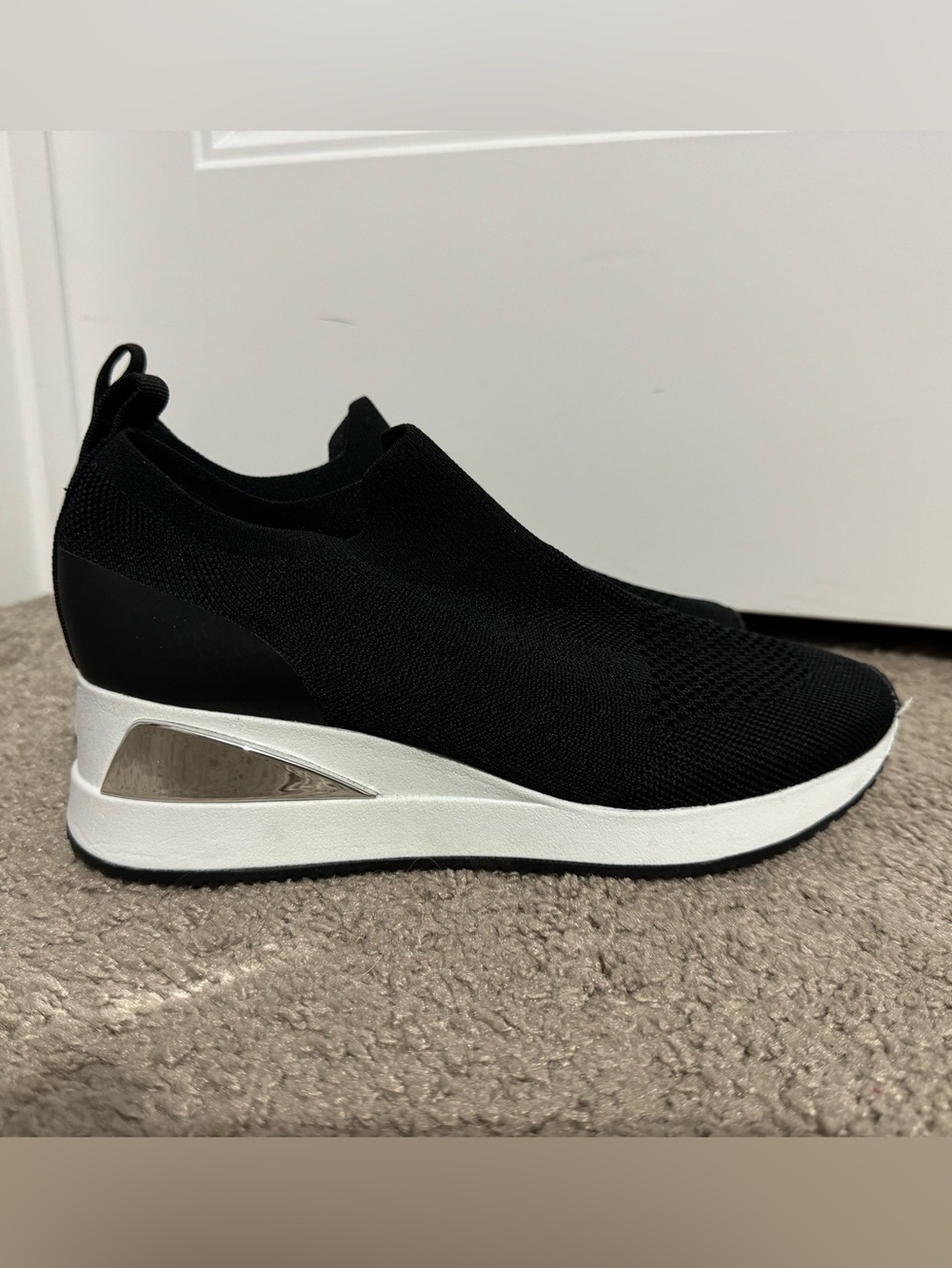 Cool Alfani Step N Flex size 7 black slip on sneakers women new